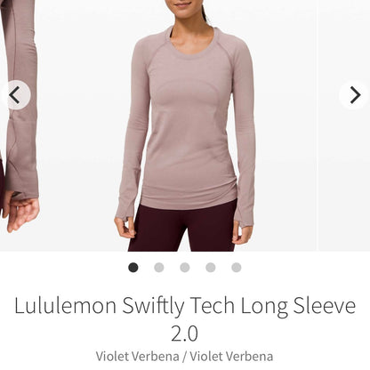 Lululemon Swiftly Tech Long Sleeve