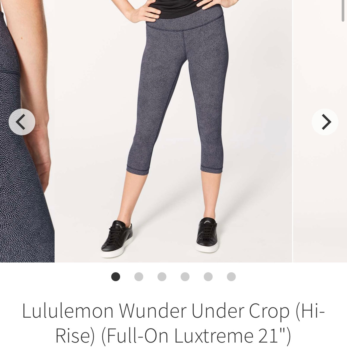 Lululemon Wunder Under Crop